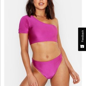 One shoulder High leg bikini